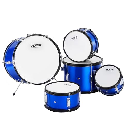 Full VEVOR 5-piece drum kit in blue