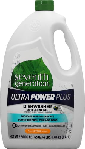 Plant-derived Seventh Generation dishwasher gel liquid