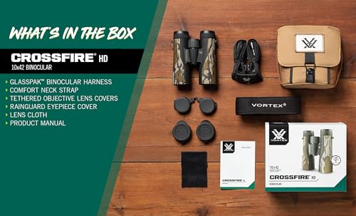 Crossfire HD binoculars rubber armor grip