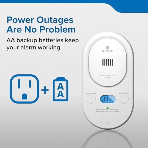 Kidde alarm side profile with plug