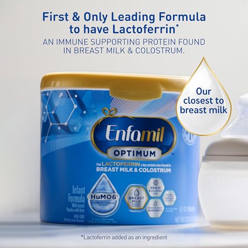 4-count case pack of Enfamil Optimum