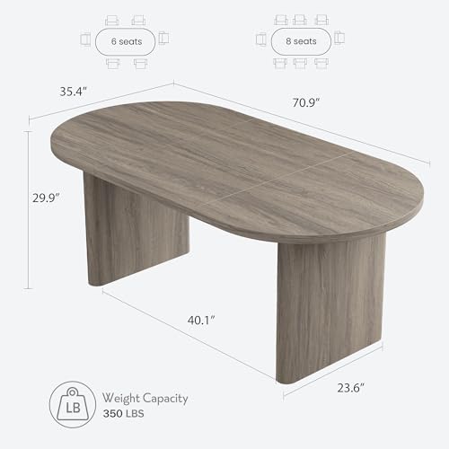 Close up of the farmhouse style wooden base