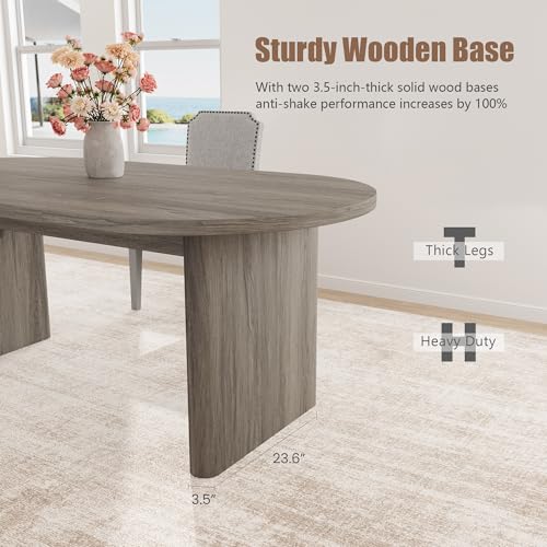 Dining table set in a modern home