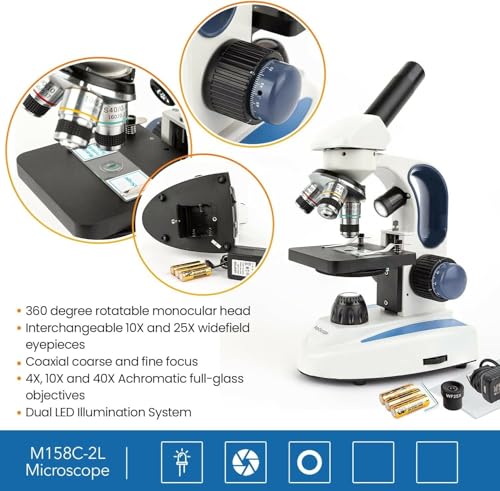 AmScope Microscope Plain Stage with Clips