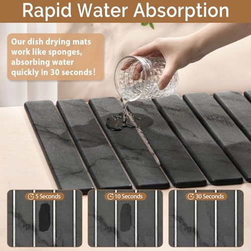 The Linidcoud mat acting as a dish rack base