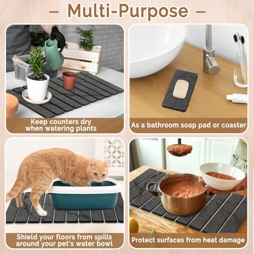 Mat used as a heat-resistant surface for pots