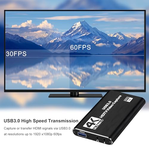 Generic capture card 1080P 60FPS packaging contents