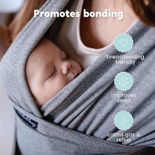 CuddleBug wrap showing ergonomic hip position