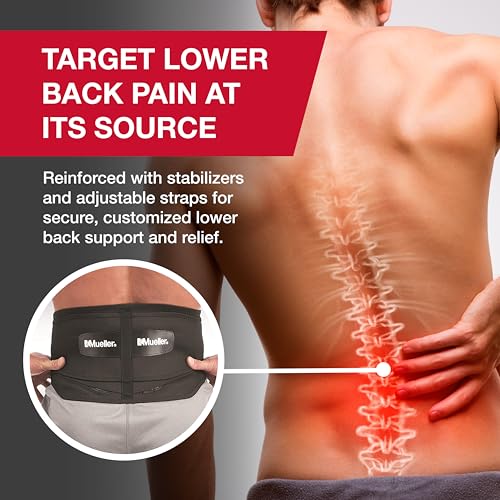 MUELLER Sports Medicine Adjustable Lumbar Back Brace adjustable compression