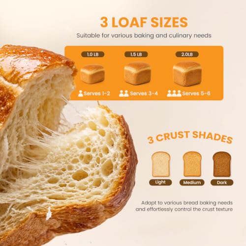 Compact side profile of the bread machine