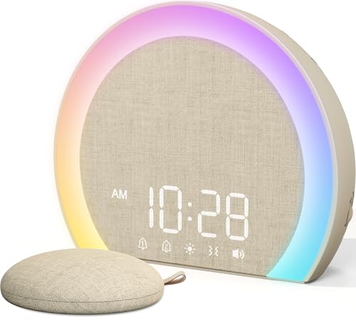 ANJANK Extra Loud Alarm Clock KX213-Latte front view