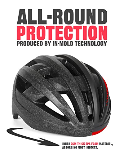 Aerodynamic vents on VICTGOAL cycling helmet