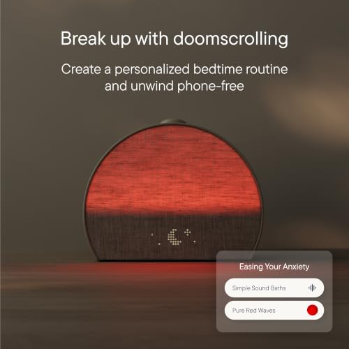 Hatch Restore 3 displaying time in dim light