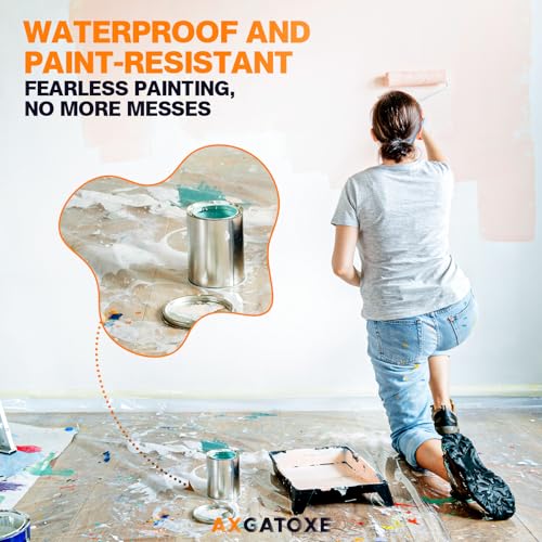 Drop cloth covering a floor area during painting