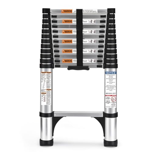 SocTone 12.5FT Telescoping Ladder