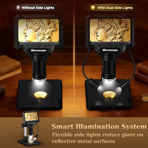 Aikokkl microscope with two side lights