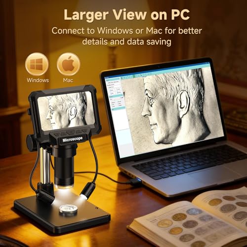 Coin microscope focus adjustment