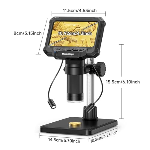 Detachable auxiliary side lamps for coin microscope