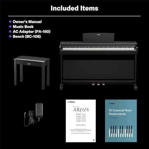 Yamaha Arius YDP-146B Digital Piano for home