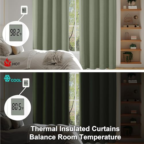 Pair of 63 inch curtains hanging