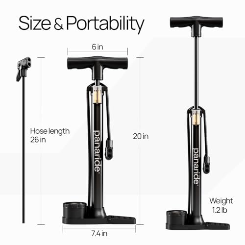 Panaride P140 bike pump ready for use