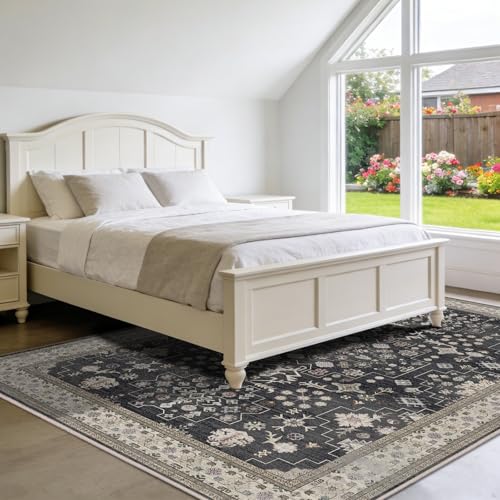 Texture of Charcoal Blush Ivory area rug