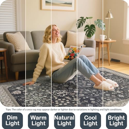Edge detail of durable Shinefly rug