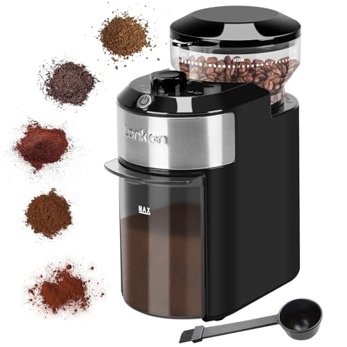 Lonkion CBG-8002 electric burr grinder front view