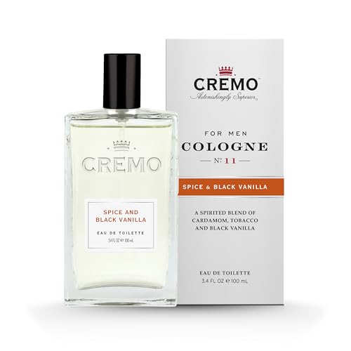 Cremo Spice & Black Vanilla Cologne bottle