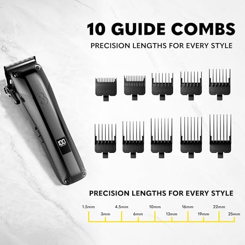 Side profile of the professional hair trimmer