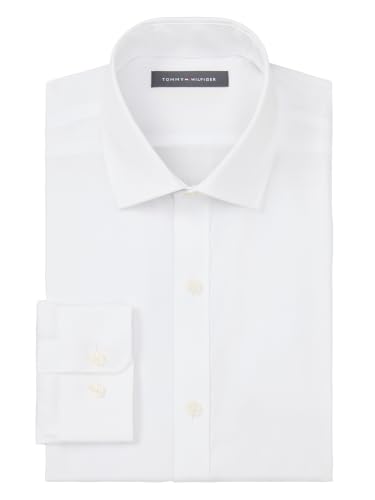 Adjustable two button cuff detail on white dress shirt