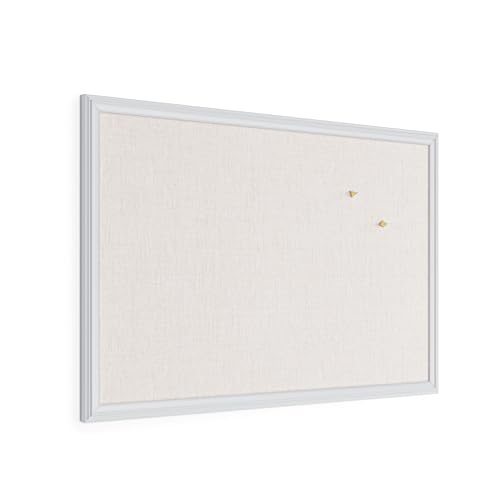 U Brands Farmhouse Linen Bulletin Board 30x20
