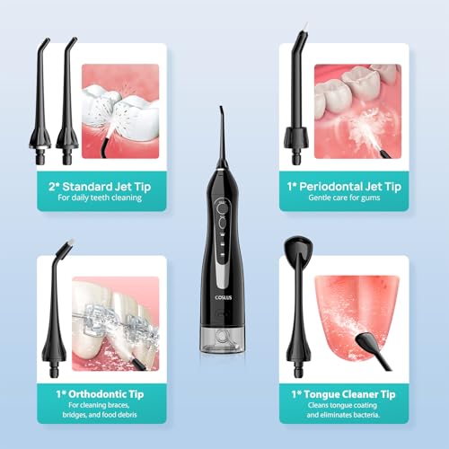 COSLUS C20 water dental flosser travel setup