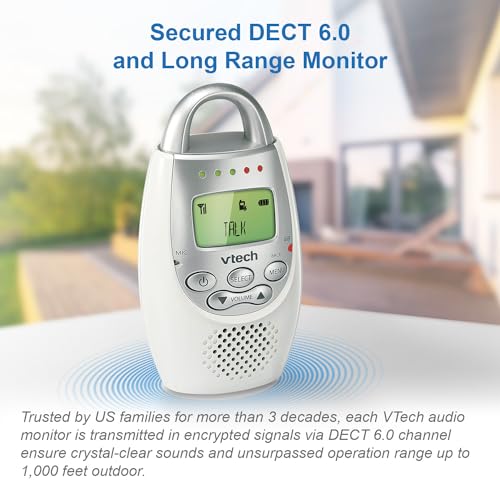 Parent unit back and battery slot