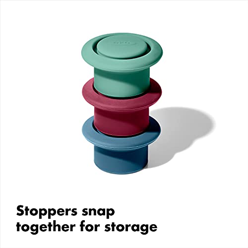 Top view of the silicone wine stoppers