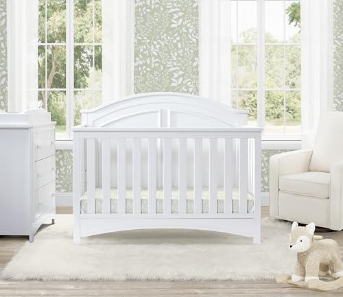 Bianca White 6-in-1 crib side profile