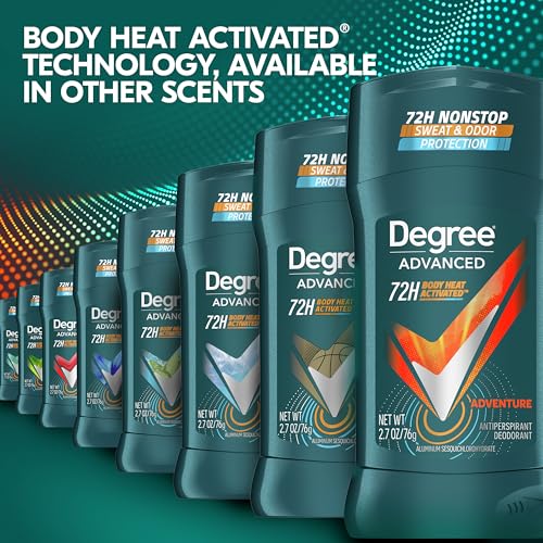Degree antiperspirant branding and size details