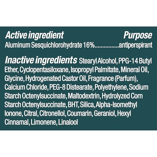 Back of packaging with product specifications