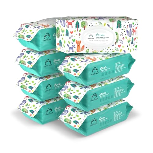 Mama Bear Gentle Unscented Baby Wipes 800 count box