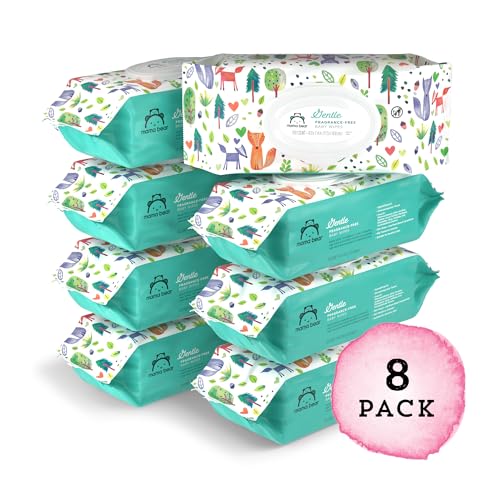 Texture of Mama Bear quilted baby wipes