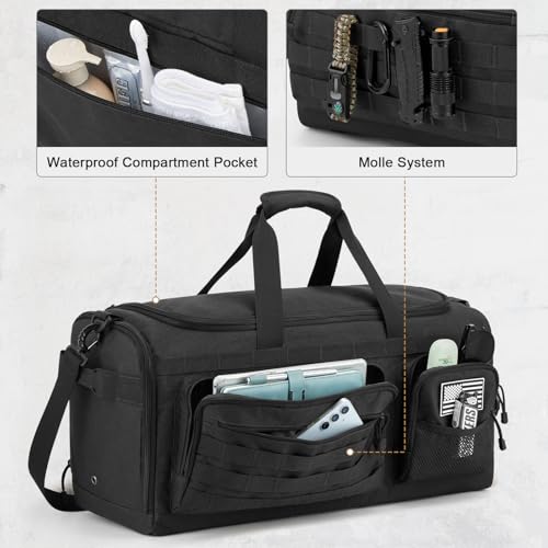 MOLLE webbing on the G4Free duffle exterior