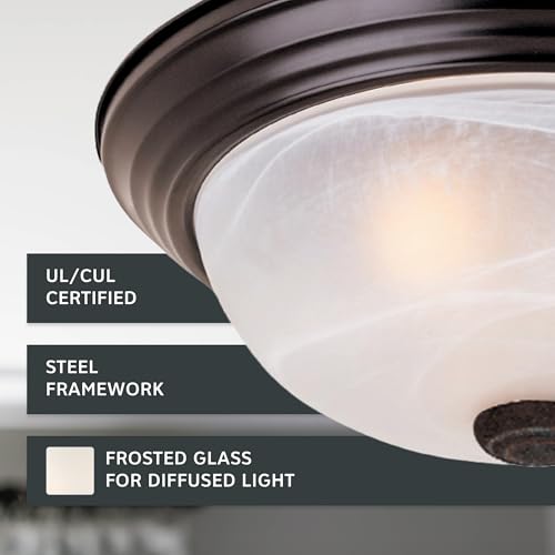 White alabaster glass dome ceiling light