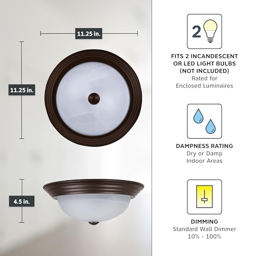Close up of Reedley ceiling light hardware