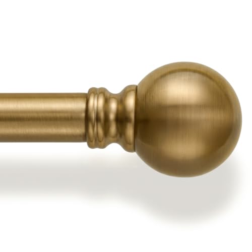 Immiehh warm gold curtain rod
