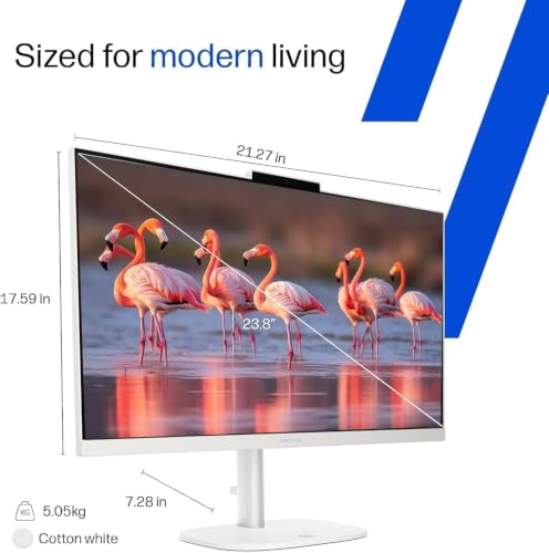 Side profile showing thin bezels