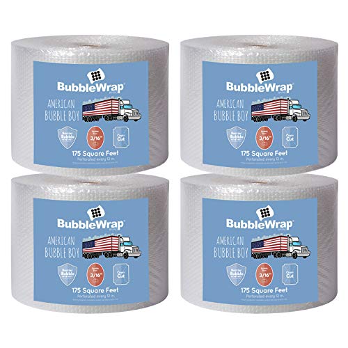 Four rolls of American Bubble Boy 700 ft bubble wrap