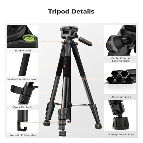 K&F CONCEPT tripod in carrying position