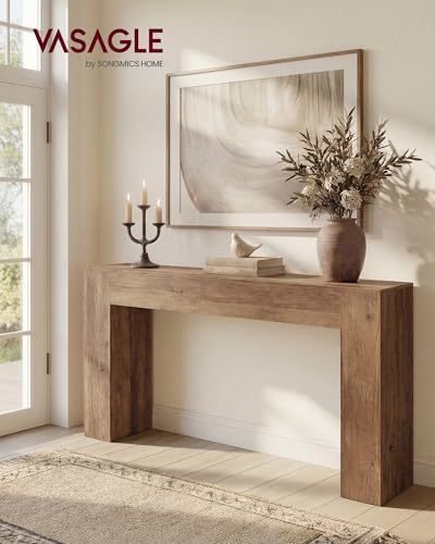U-shaped silhouette of VASAGLE hallway table