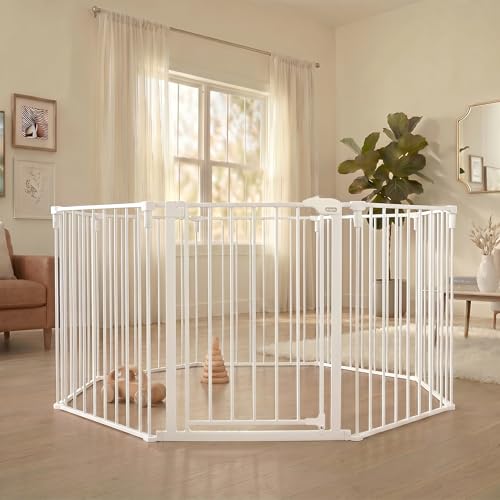 Regalo play yard assembled in circular shape