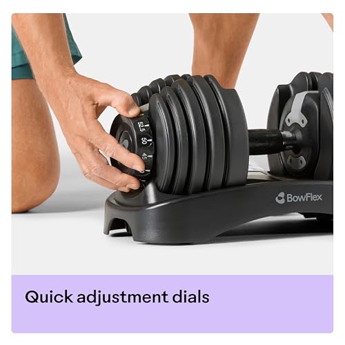 Ergonomic handle on Bowflex 552 dumbbell